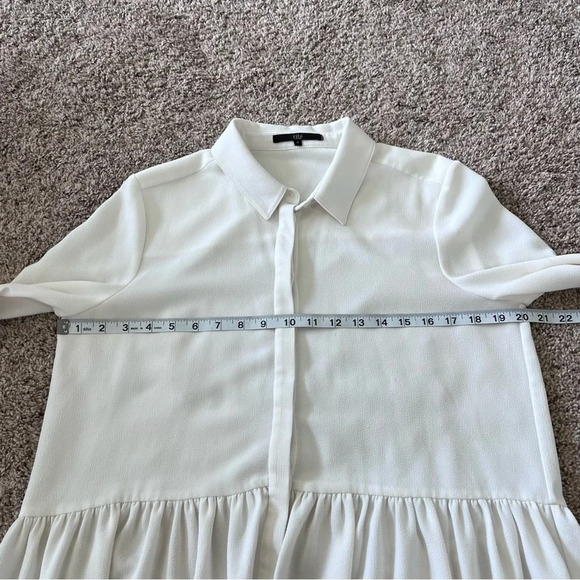 Tibi Savanna Crepe Long Sleeve Peplum Top - Picture 13 of 14